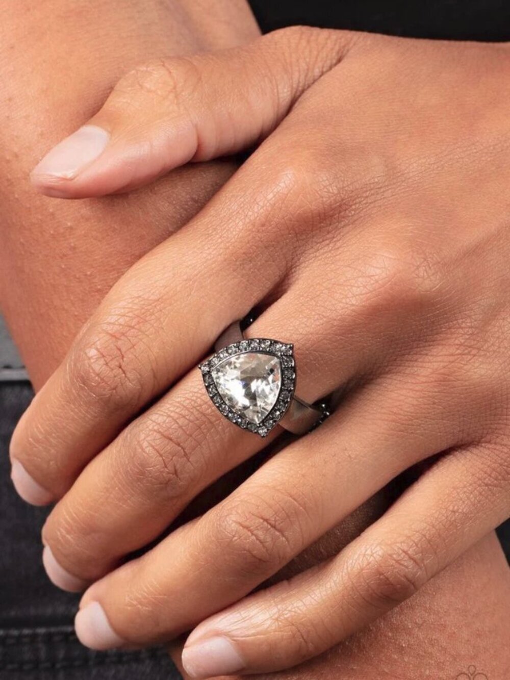 Paparazzi Jewelry Accessories - Tour de Timeless - Black Ring - Vintage